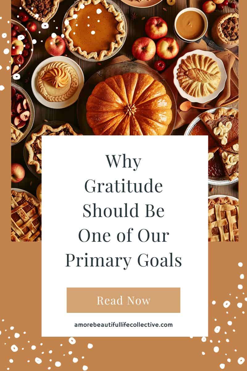 Why Gratitude Should Be One of Our Primary Goals