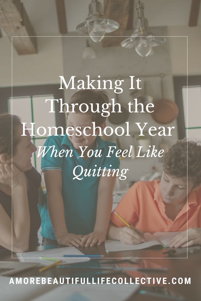 Making It Through the Homeschool Year When You Feel Like Quitting