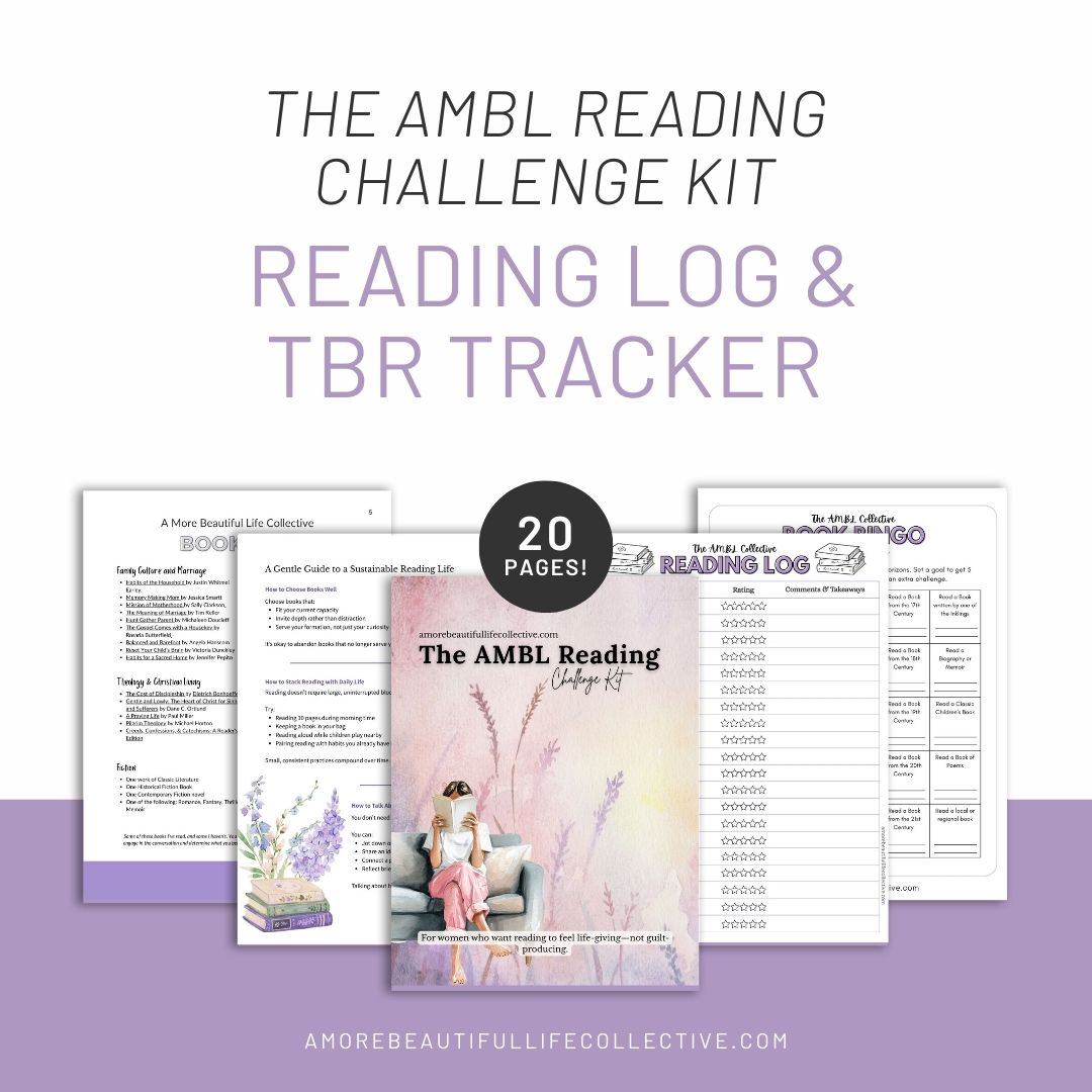 AMBL Reading Log & TBR Tracker | A Gentle Reading Challenge Kit