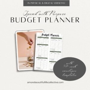 Spend with Purpose Budget Planner | Printable & Spiral-Bound Money Management System