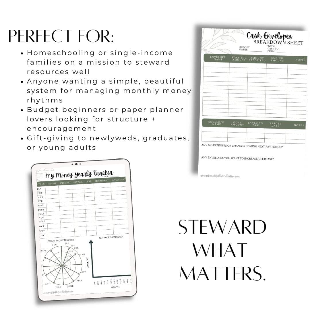 Spend with Purpose Budget Planner | Printable & Spiral-Bound Money Management System - Image 2