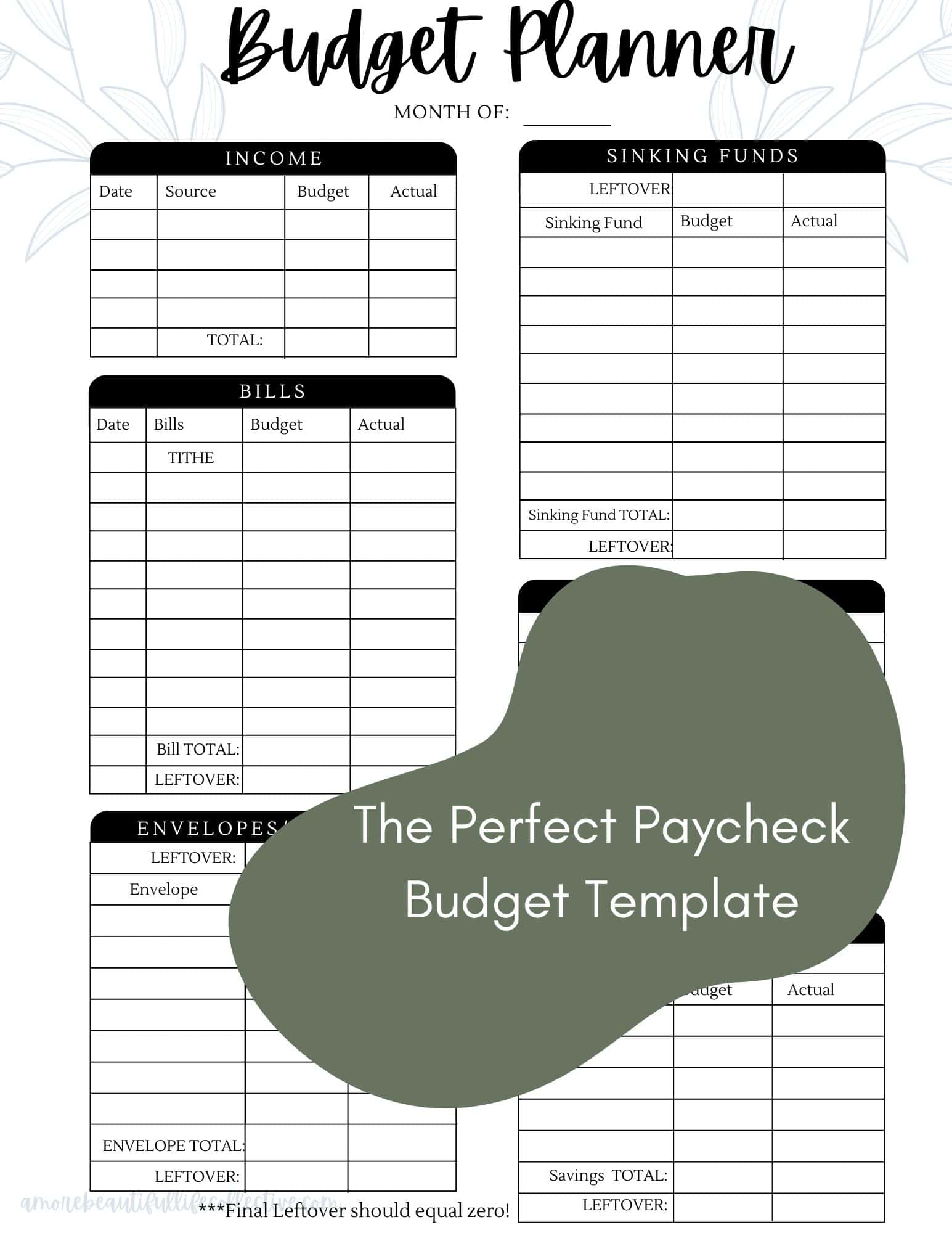 paycheck-budget-template-a-more-beautiful-life-collective for Free Printable Paycheck Budget Sheet Paycheck Budget Template → A More Beautiful Life Collective for Free Printable Paycheck Budget Sheet