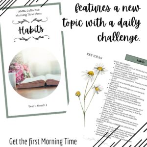 HABITS | AMBL Collective Morning Time Menu: Month 1