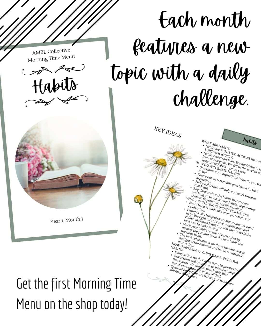 HABITS | AMBL Collective Morning Time Menu: Month 1