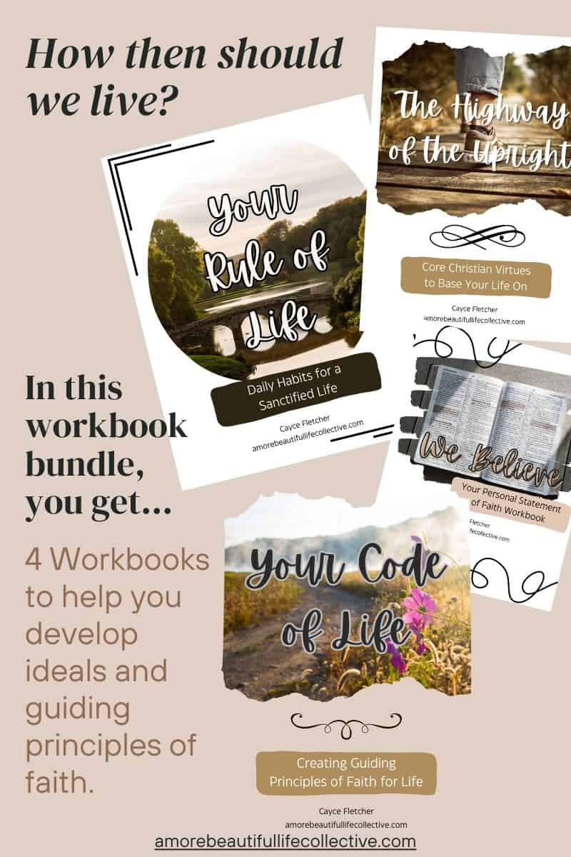How to Live a Christian Life Workbook Bundle: Developing a Method of Christian Living | 4 PDF Digital Downloads