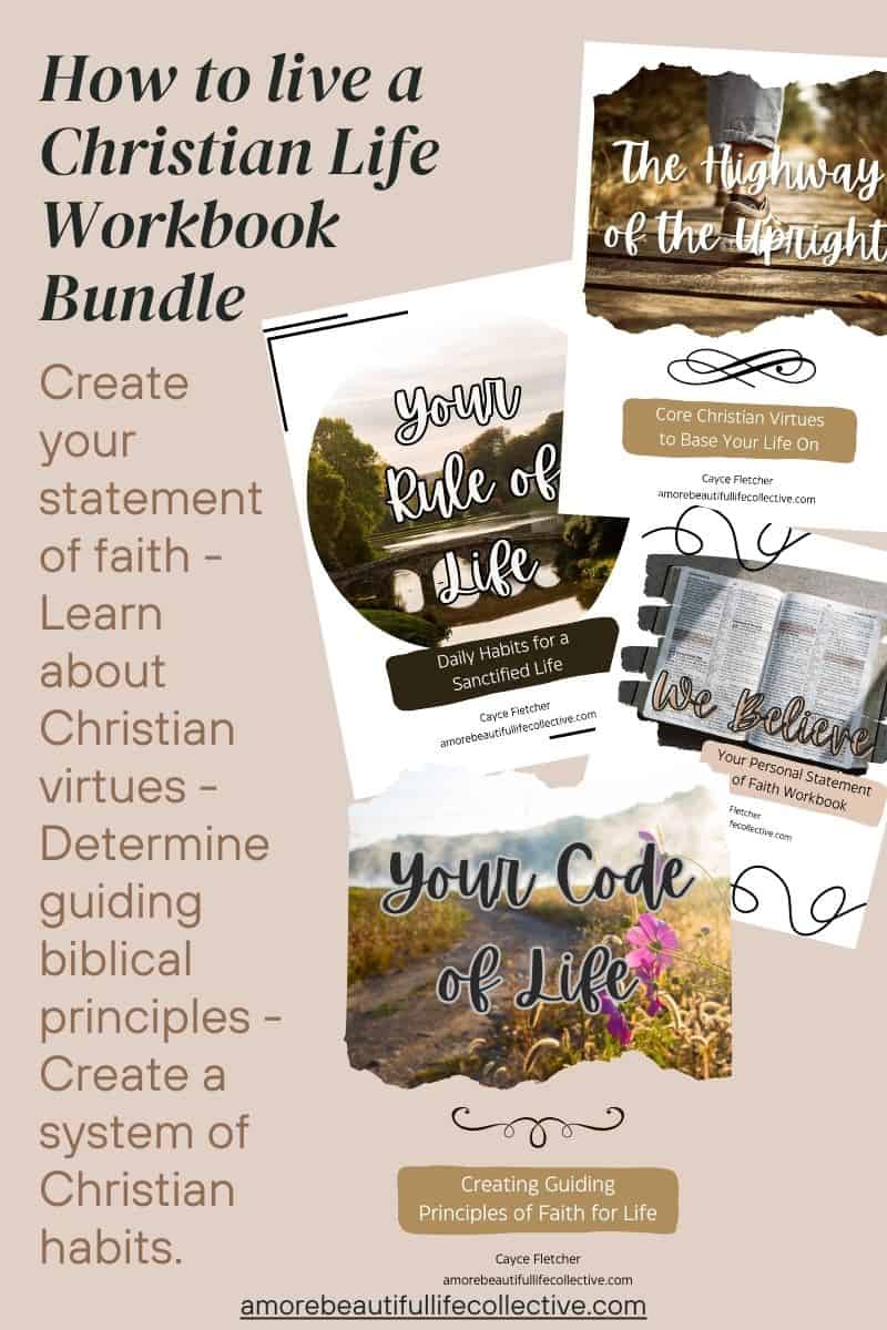 How to Live a Christian Life Workbook Bundle: Developing a Method of Christian Living | 4 PDF Digital Downloads - Image 2