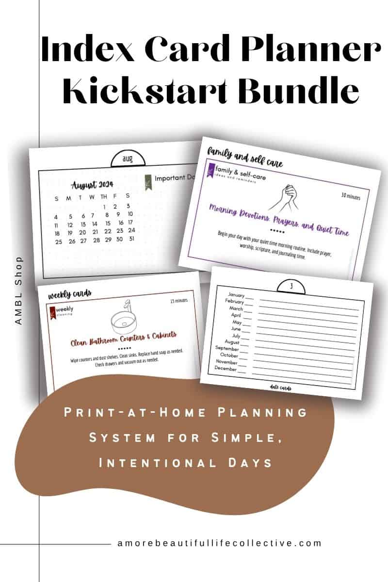 Index Card Planner Kickstart Bundle – Simple, Effective Planning System