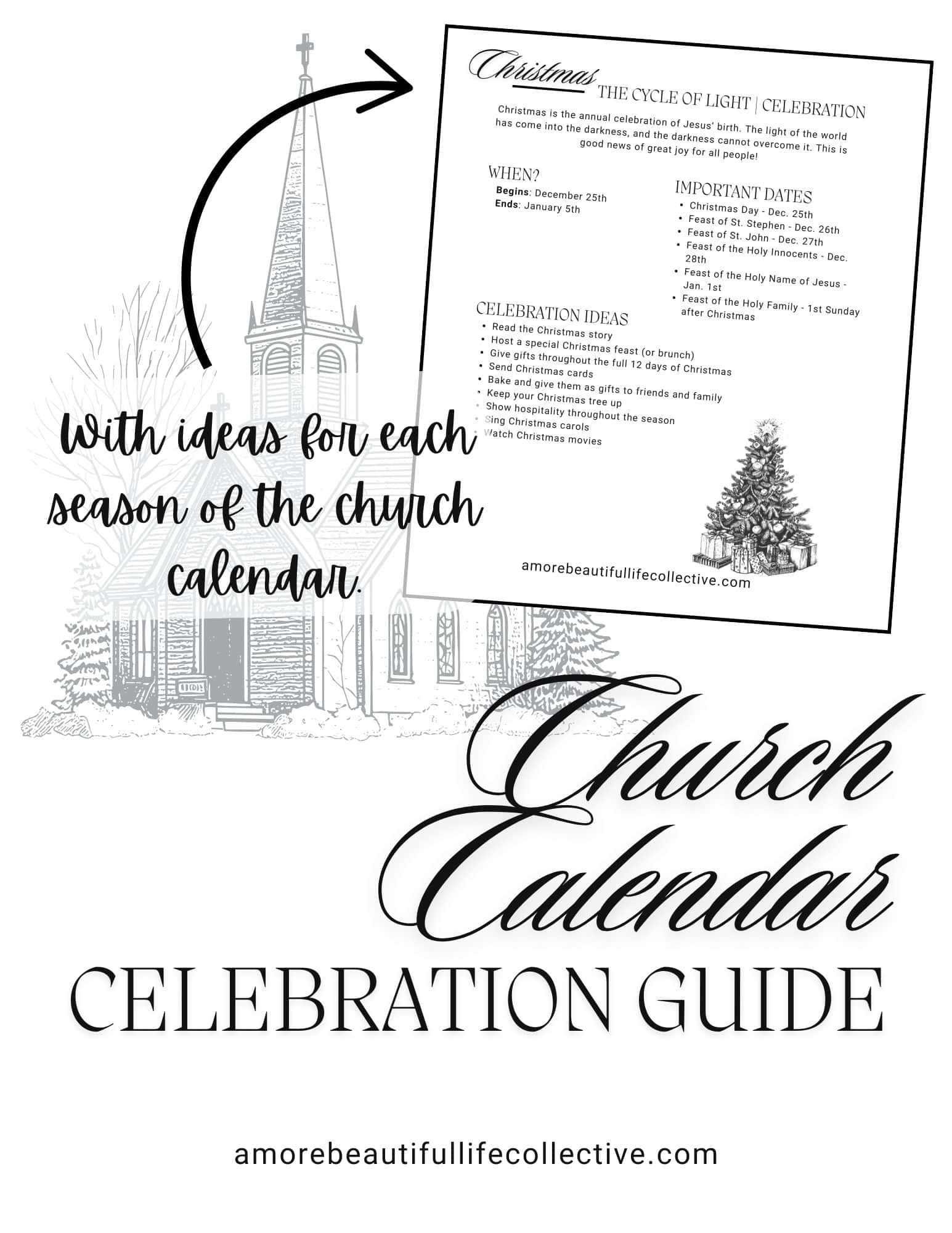 Church Calendar Guide | A PDF Guide to all the Seasons of the Liturgical Year