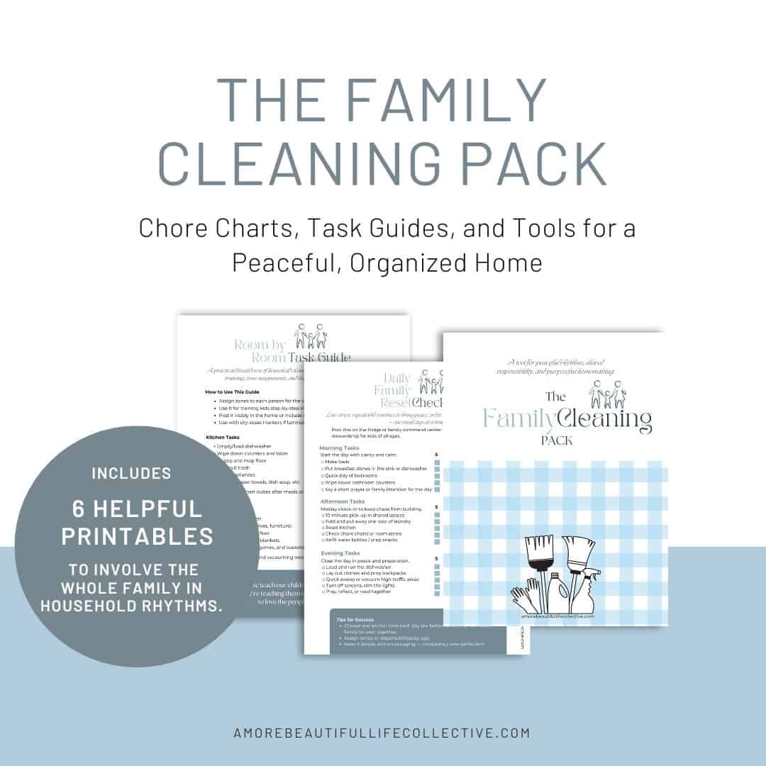The Family Cleaning Pack: Family Chore Chart Printable Bundle for a Peaceful, Organized Home