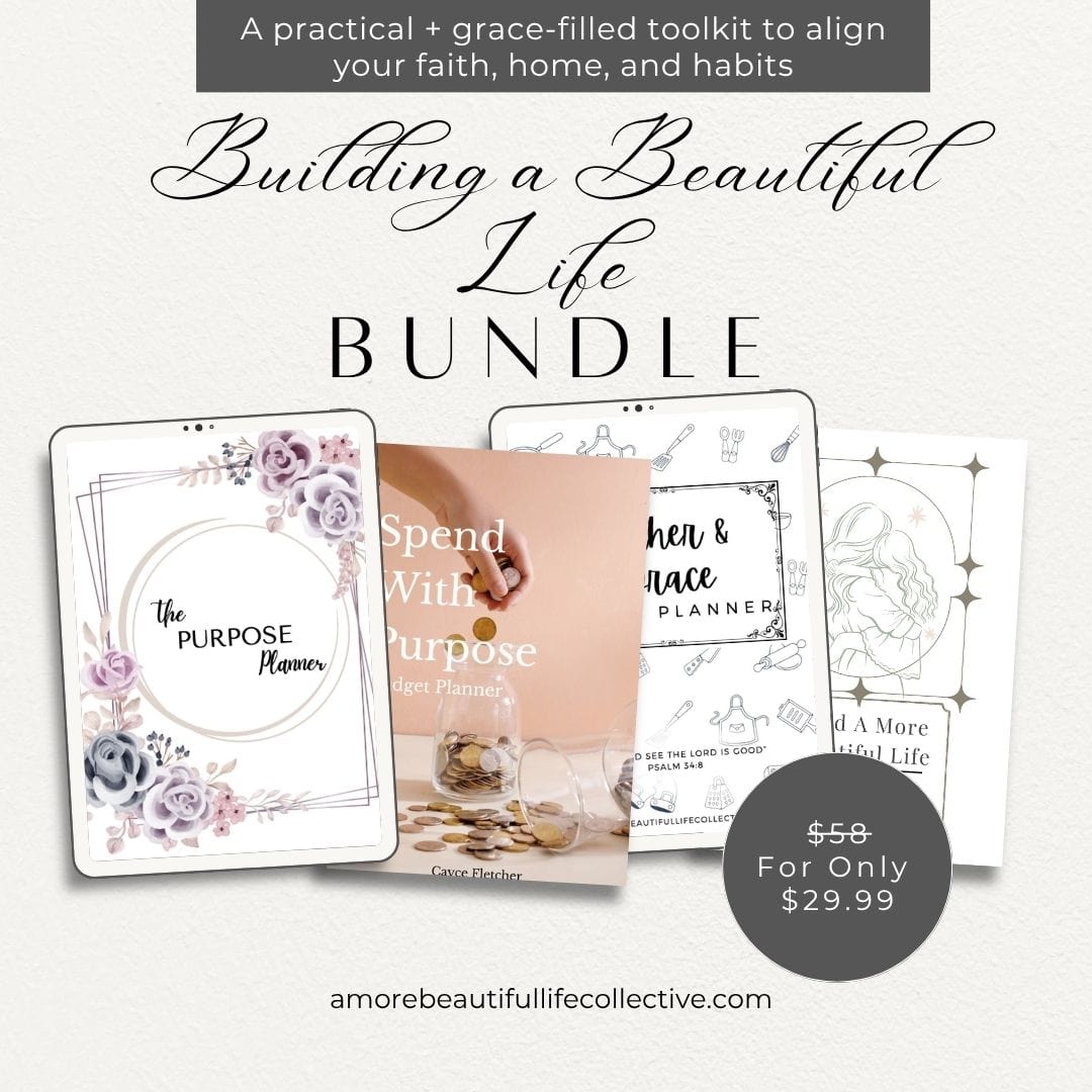 Building a Beautiful Life Bundle – Christian Life Planner Printable + Devotional Toolkit