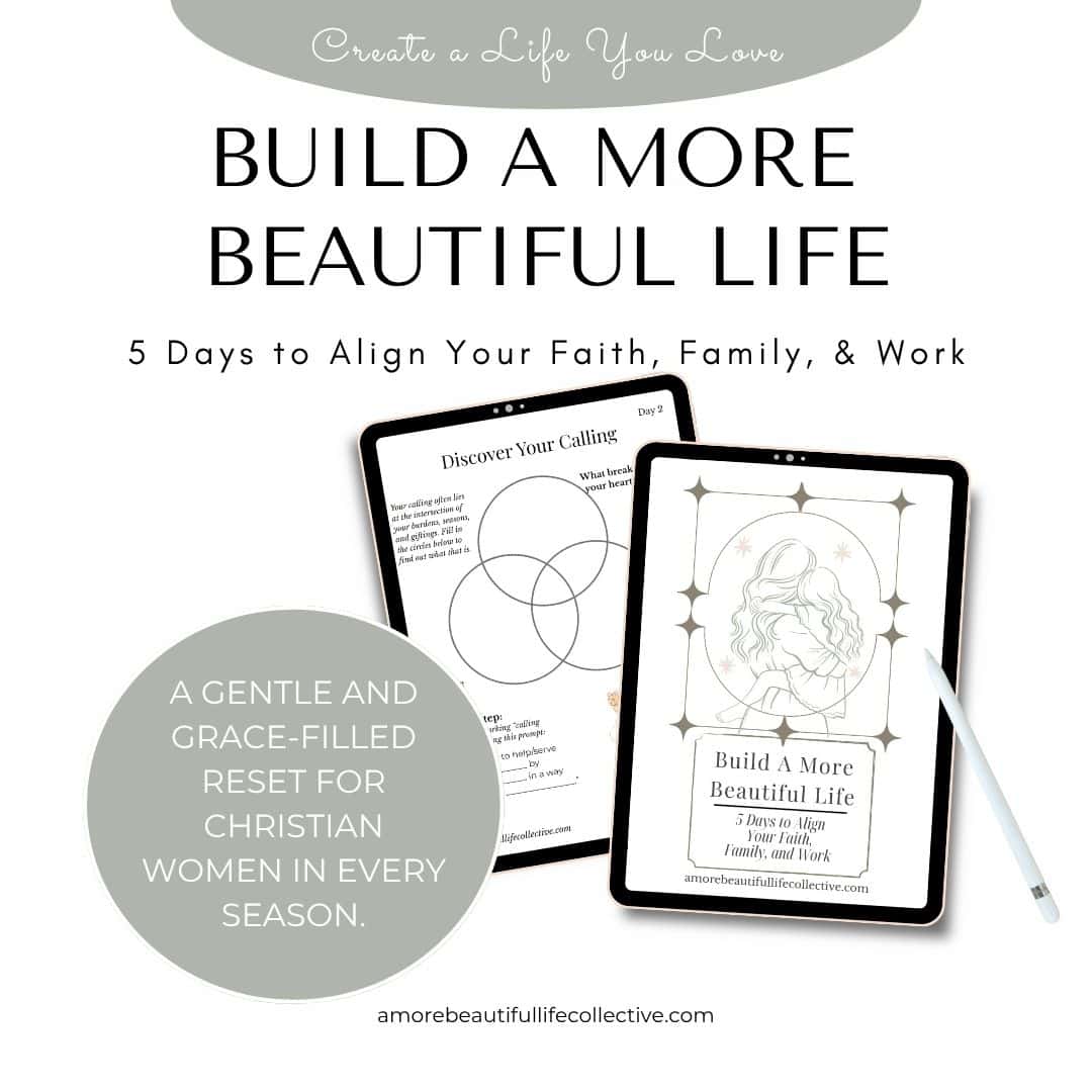 Build a More Beautiful Life | Faith and Family Devotional Workbook – 5-Day Christian PDF to Align Faith, Family, and Work