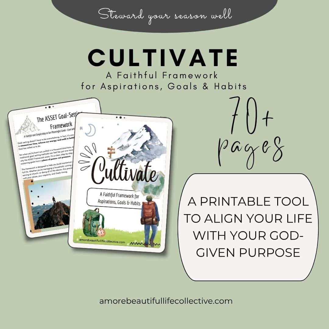 Cultivate: A Faithful Framework for Aspirations, Goals & Habits – Christian Goal