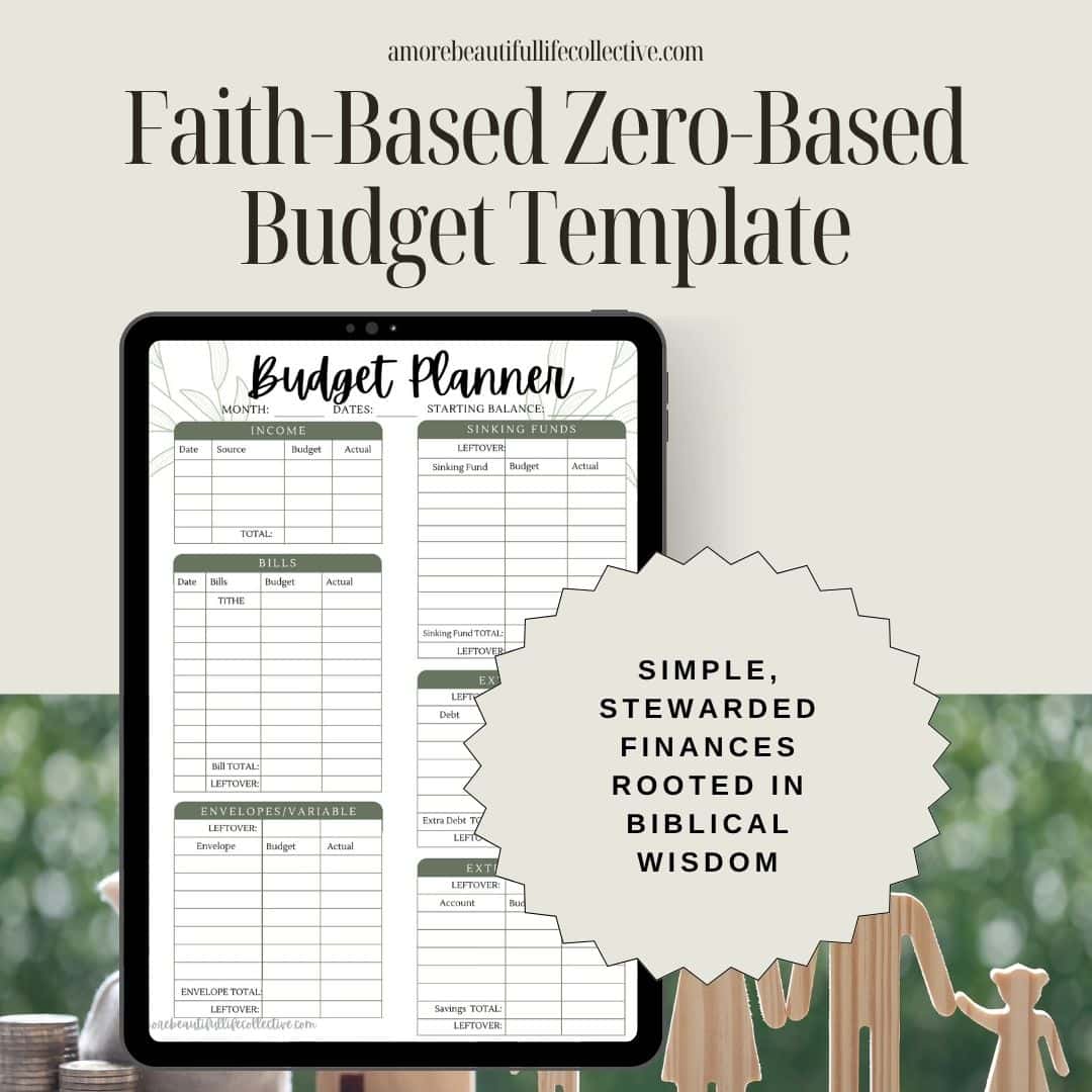 Simple Paycheck Budget Template (Printable PDF) | One-Page Budget Tracker