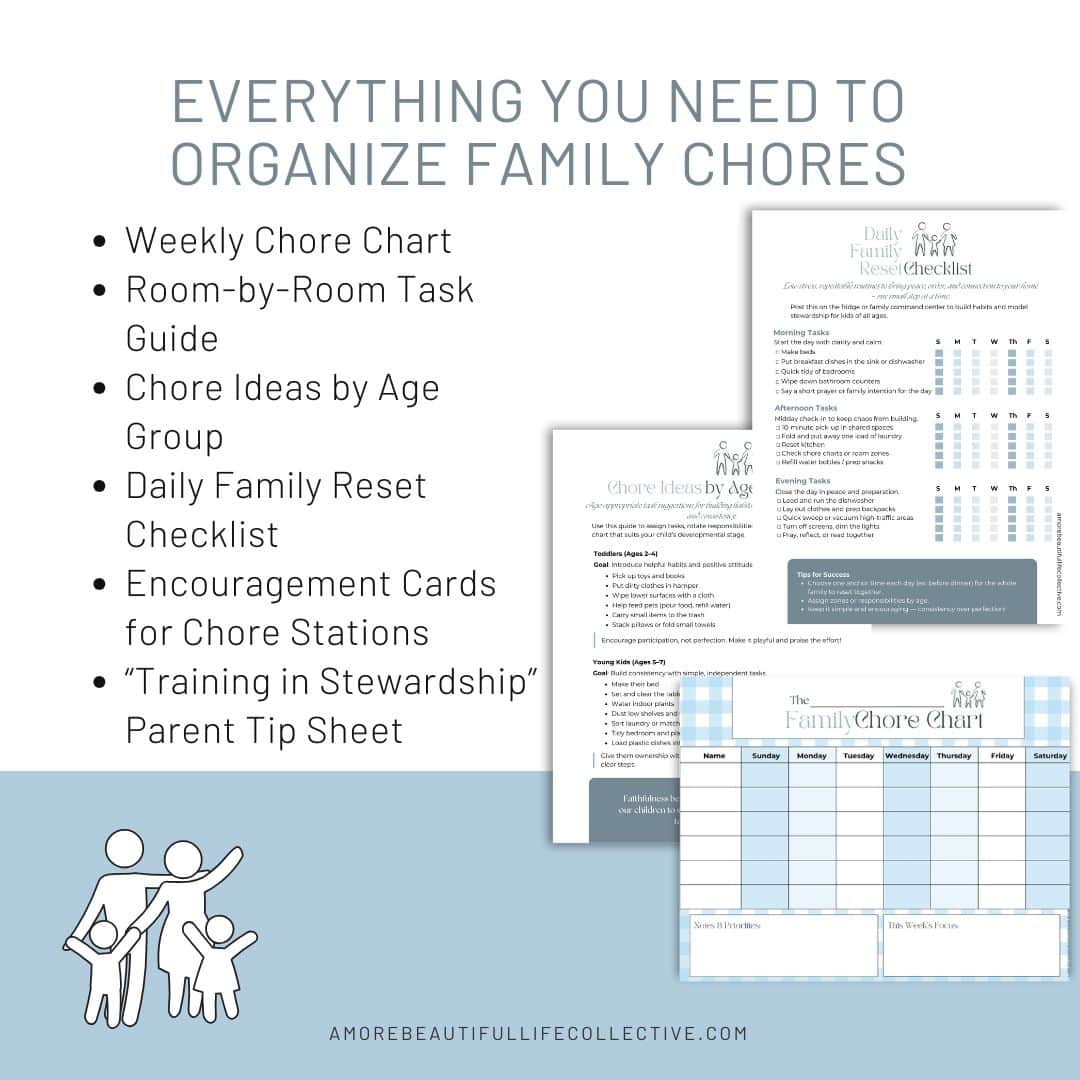 The Family Cleaning Pack: Family Chore Chart Printable Bundle for a Peaceful, Organized Home - Image 2