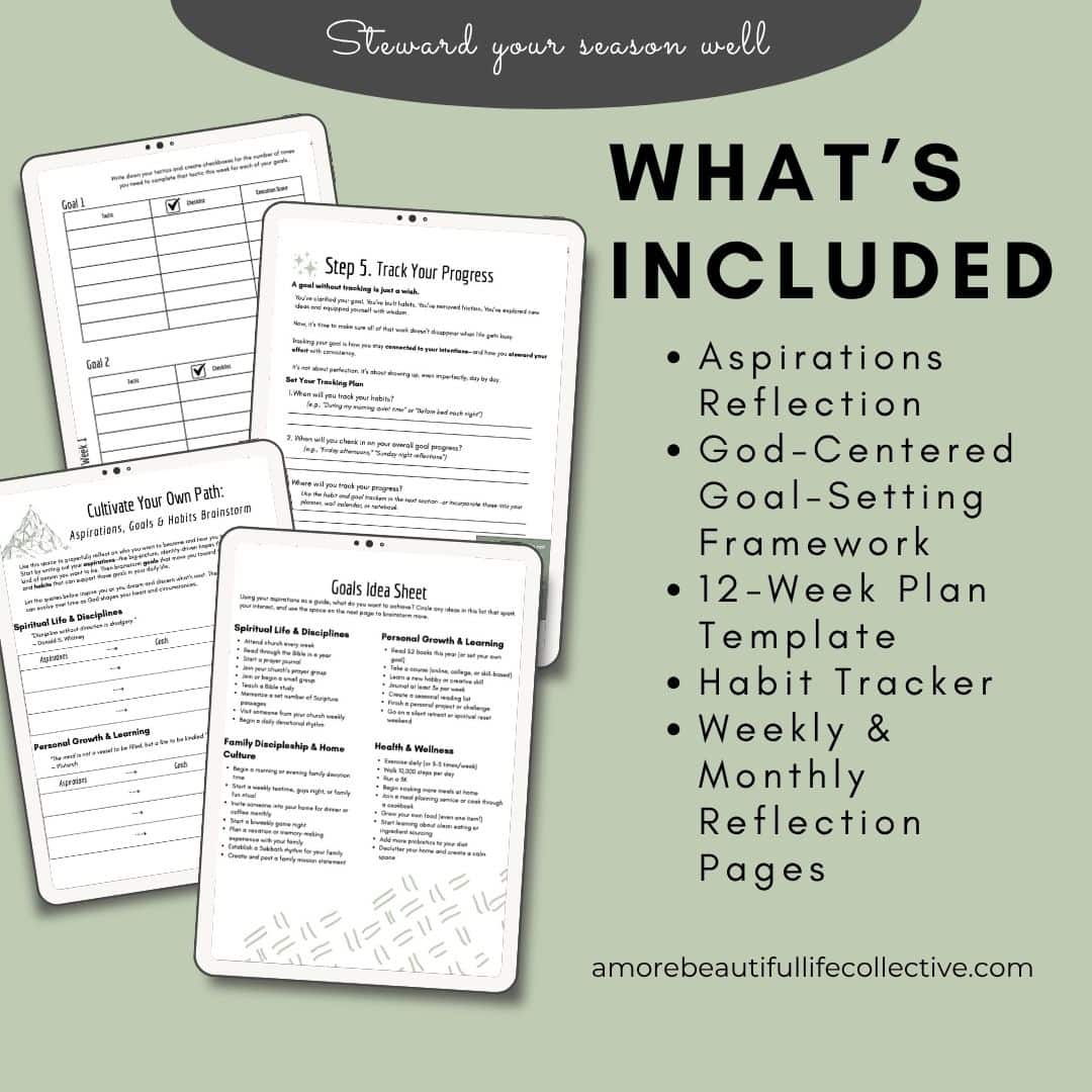 Cultivate: A Faithful Framework for Aspirations, Goals & Habits – Christian Goal - Image 2