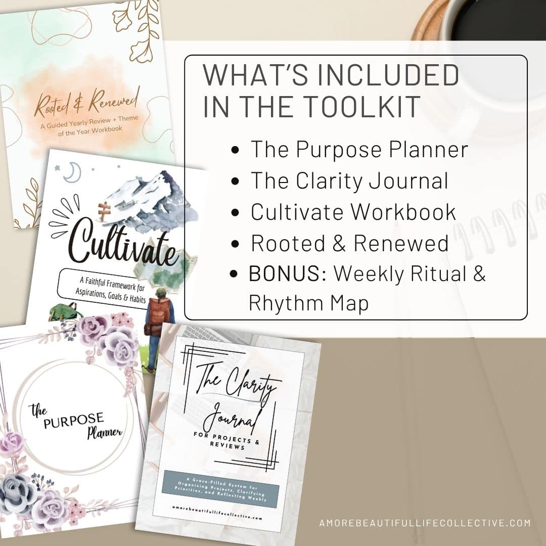 The Intentional Life Toolkit: Christian Goal Planner Bundle + Faith-Based Productivity Printables (PDF) - Image 2