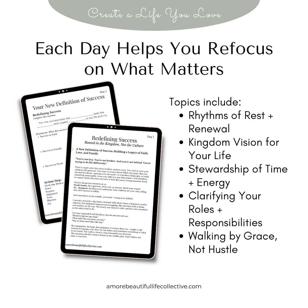 Build a More Beautiful Life | Faith and Family Devotional Workbook – 5-Day Christian PDF to Align Faith, Family, and Work - Image 3