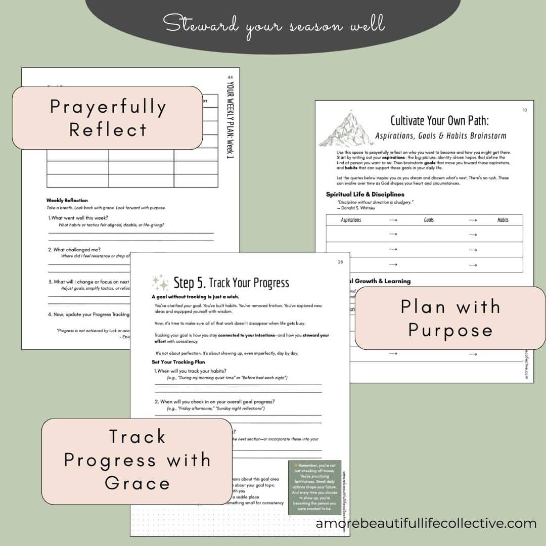 Cultivate: A Faithful Framework for Aspirations, Goals & Habits – Christian Goal - Image 3