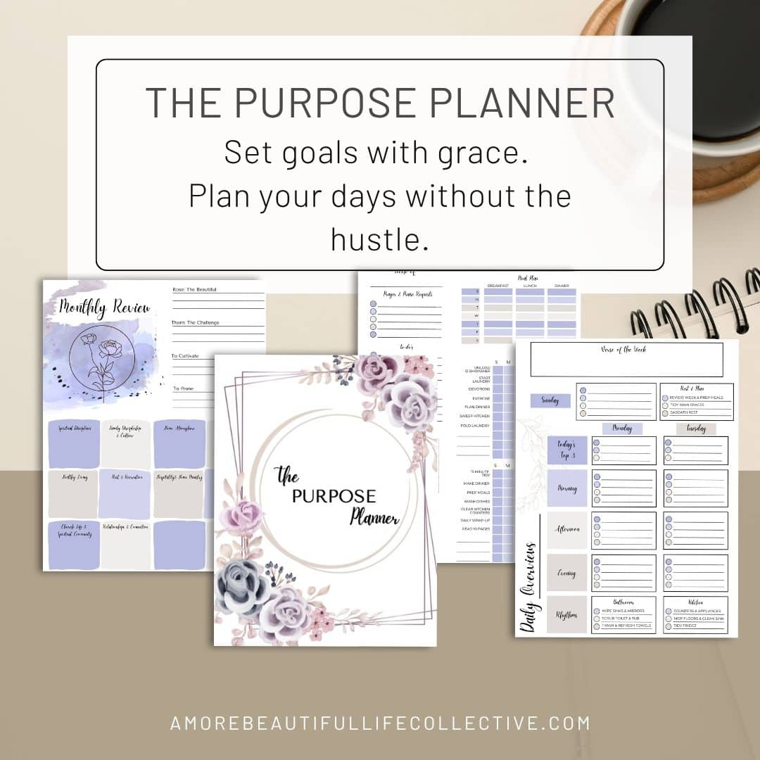 The Intentional Life Toolkit: Christian Goal Planner Bundle + Faith-Based Productivity Printables (PDF) - Image 3