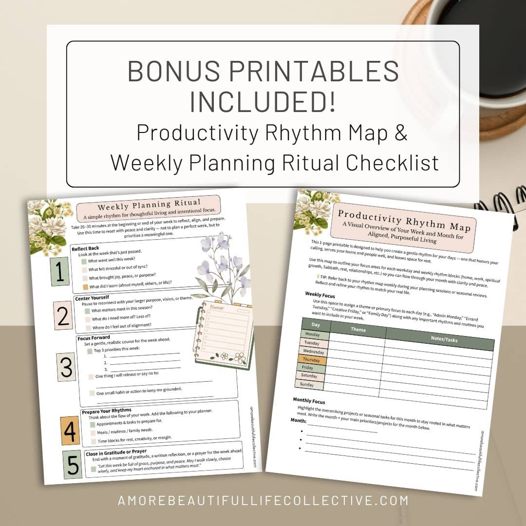 The Intentional Life Toolkit: Christian Goal Planner Bundle + Faith-Based Productivity Printables (PDF) - Image 7