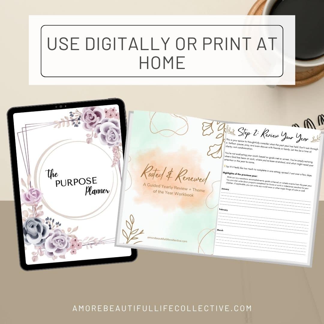 The Intentional Life Toolkit: Christian Goal Planner Bundle + Faith-Based Productivity Printables (PDF) - Image 9