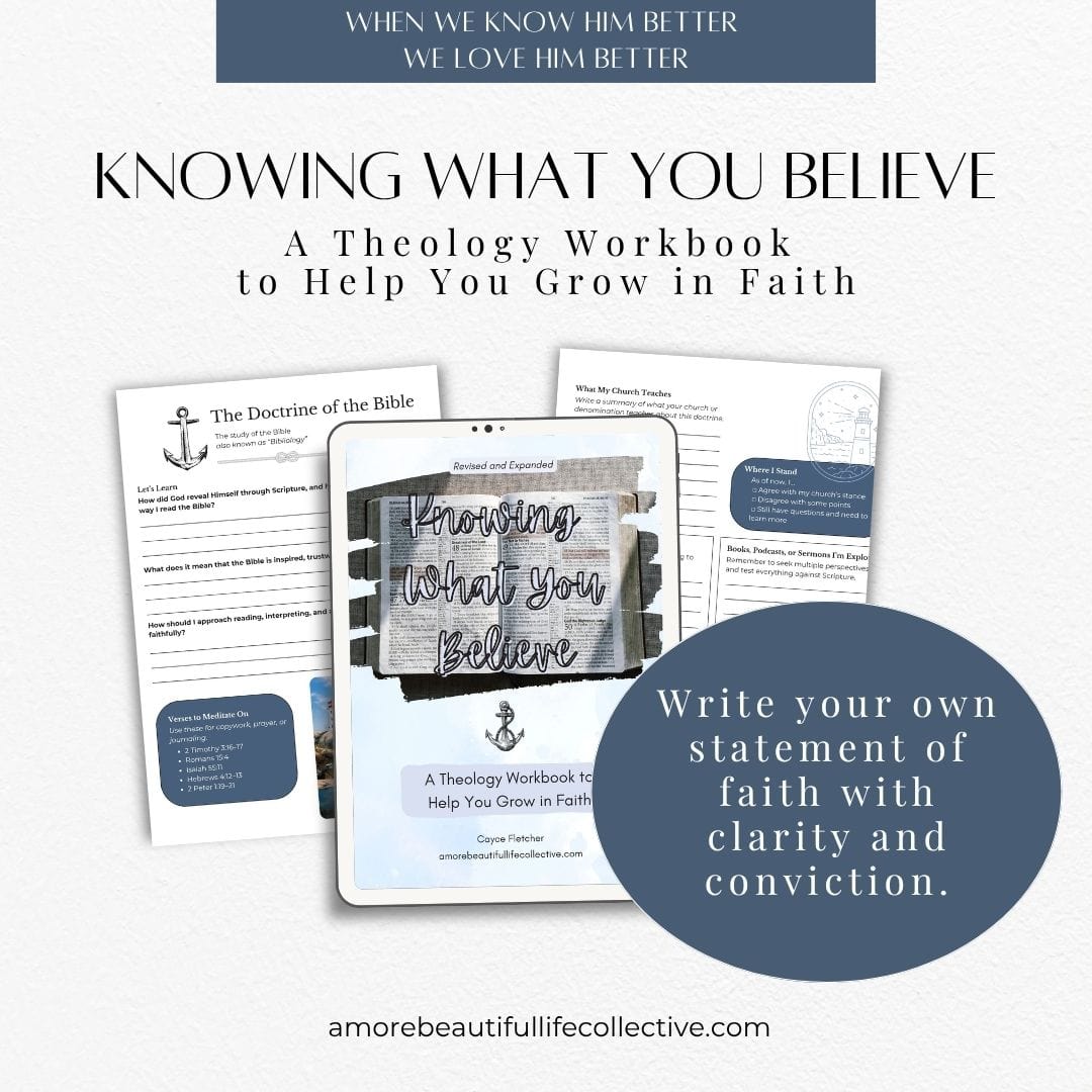 Knowing What You Believe: A Christian Theology Workbook to Help You Grow in Faith