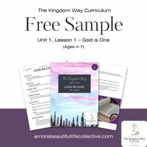 Free Sample: Unit 1 – Who is God? Sunday School Lesson for Kids (Shema, Deut. 6:4)