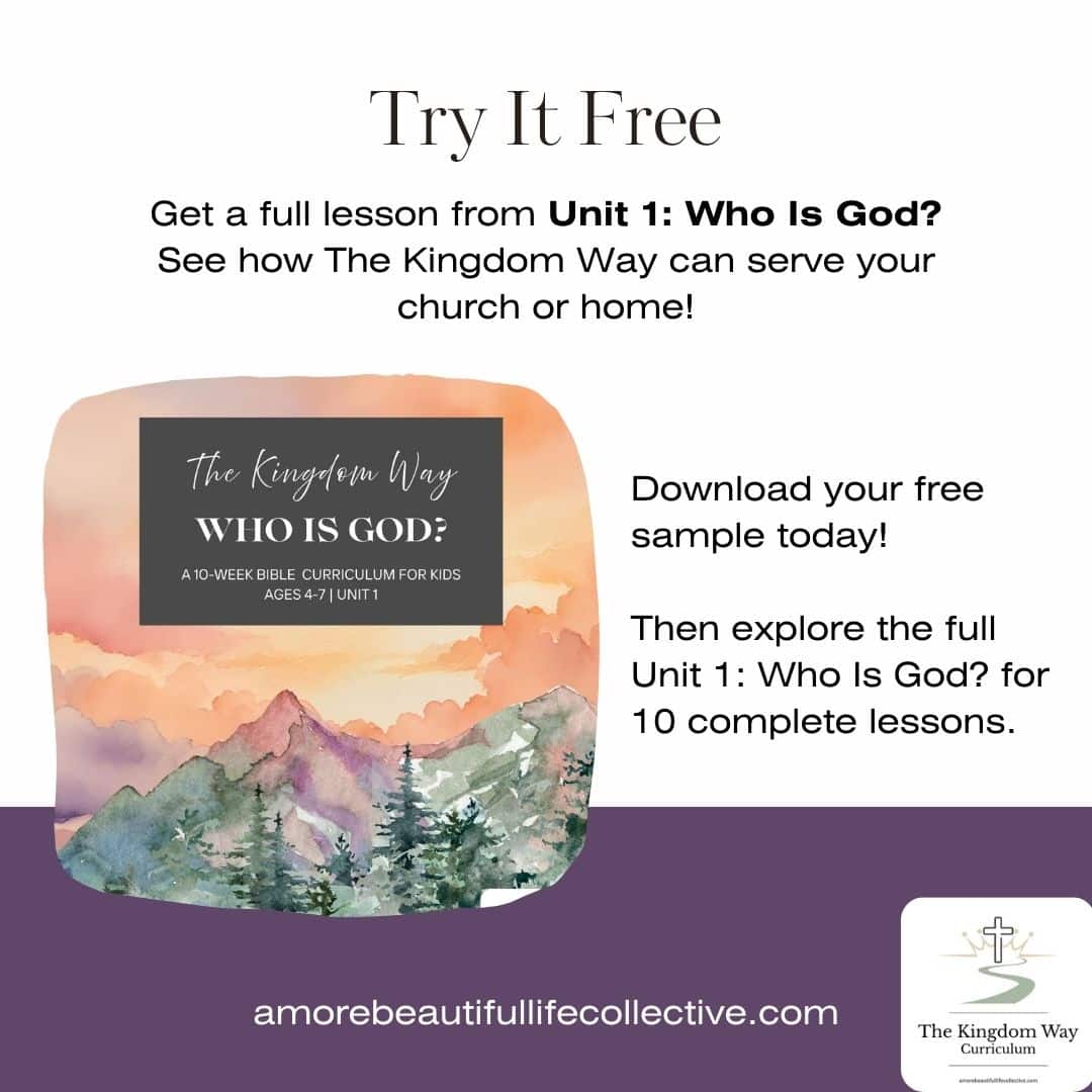 Free Sample: Unit 1 – Who is God? Sunday School Lesson for Kids (Shema, Deut. 6:4) - Image 5