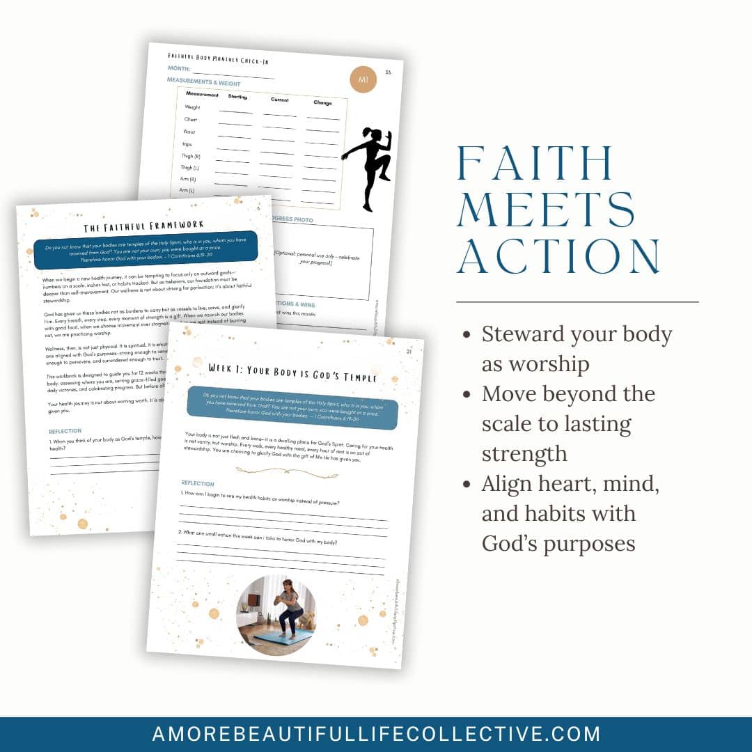 Faithful Body – 12-Week Christian Wellness Workbook for Faith-Based Fitness & Healthy Habits - Image 4