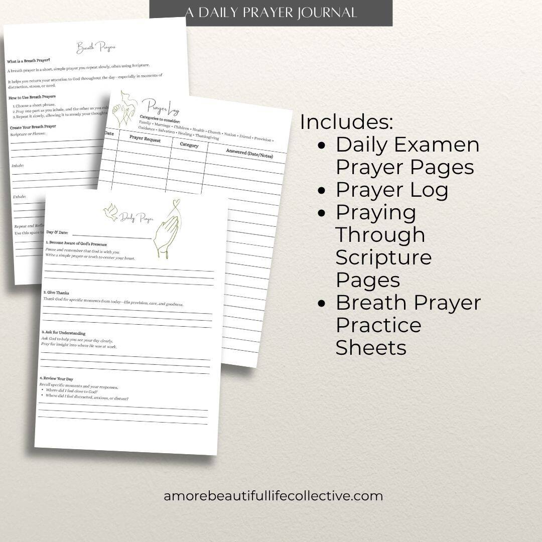 Prayer Journal for Women | Daily Examen Prayer Journal | Christian ...