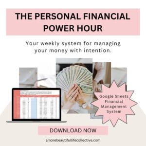 Personal Financial Power Hour | Google Sheets Personal Finance Spreadsheet
